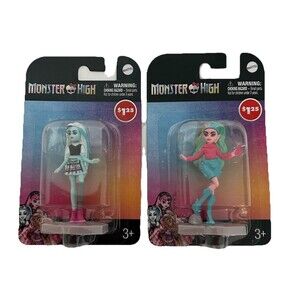 Monster High Mini Figures Cake Toppers Mattel Frankie Stein and Lagoona Blue NEW